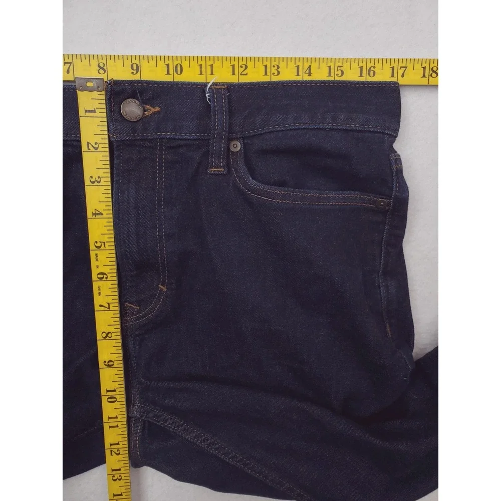 Banana Republic Travel Jean Mens 34x30* Slim Fit Tapered Stretch Denim Pant Dark